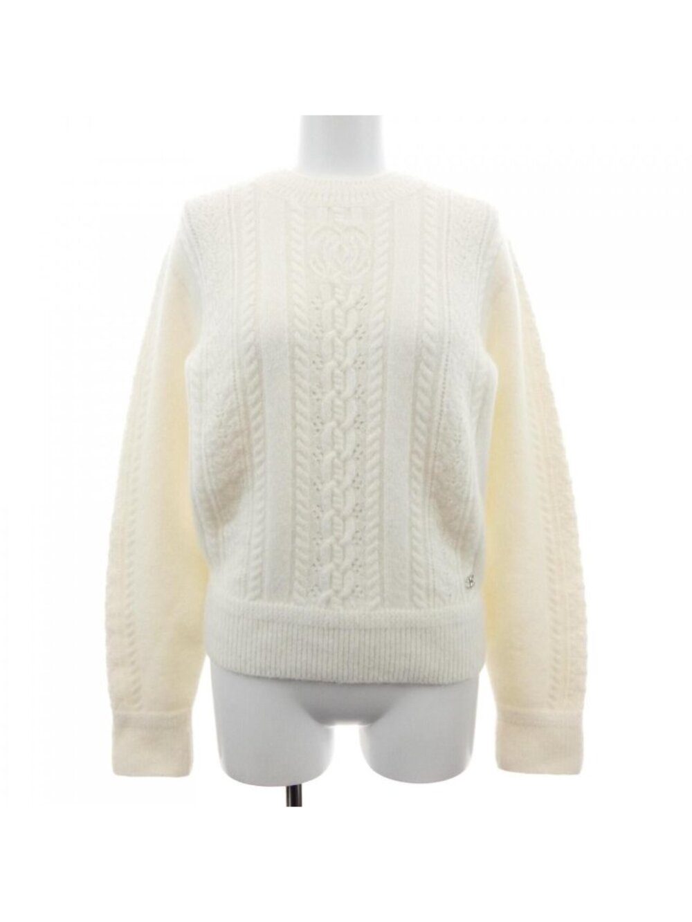 Chanel Knit Sweater White